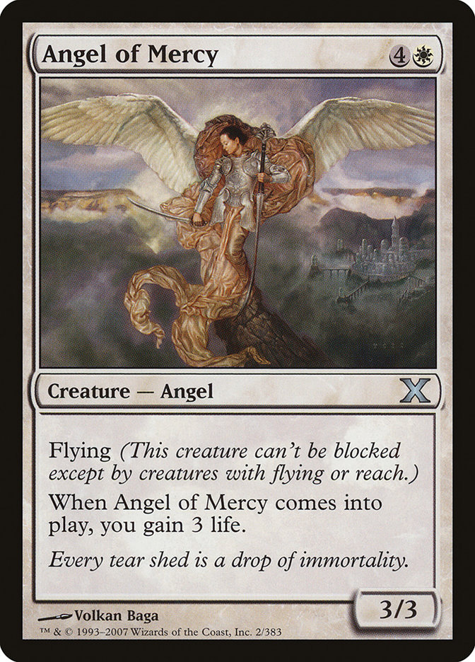 Angel of Mercy - MTG Card versions