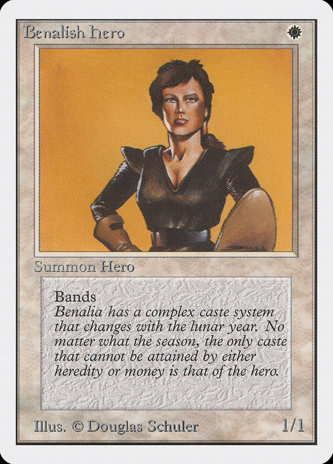 Benalish Hero - MTG Card versions