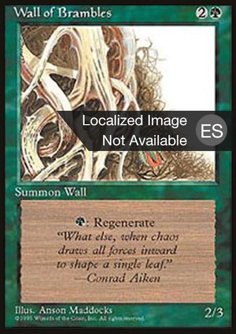 MTG Wall of Brambles Alpha popular