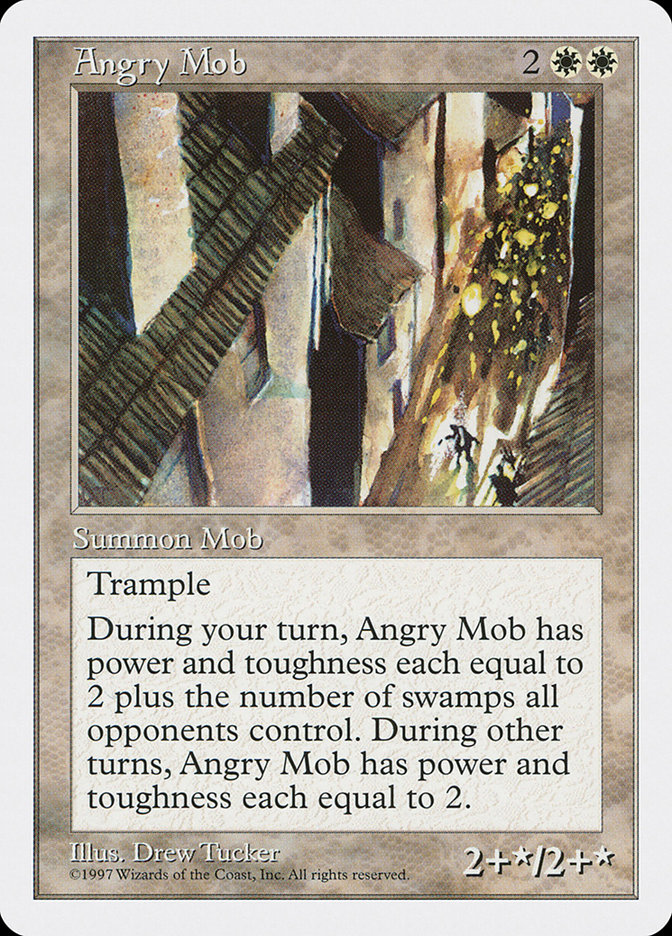 Angry Mob - MTG Card versions