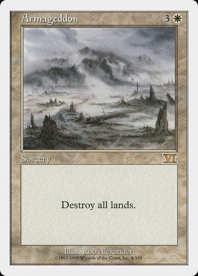 Armageddon - MTG Card versions