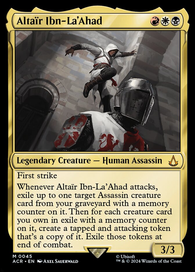 Altaïr Ibn-La'Ahad - MTG Card versions
