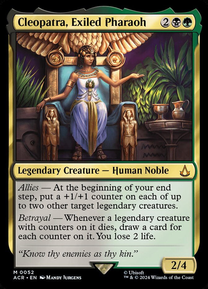 Cleopatra, Exiled Pharaoh - MTG Card versions