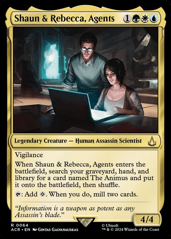 Shaun & Rebecca, Agents - Assassin's Creed (ACR)