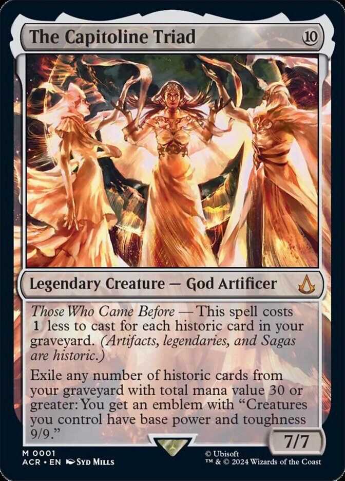 The Capitoline Triad - MTG Card versions