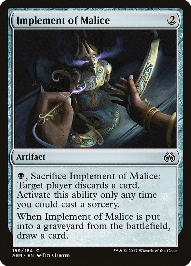 Implement of Malice - Aether Revolt (AER)