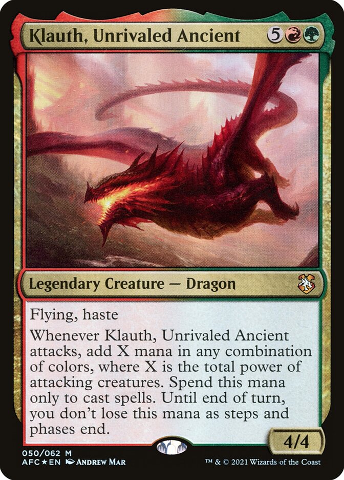 Klauth, Unrivaled Ancient - Forgotten Realms Commander (AFC)