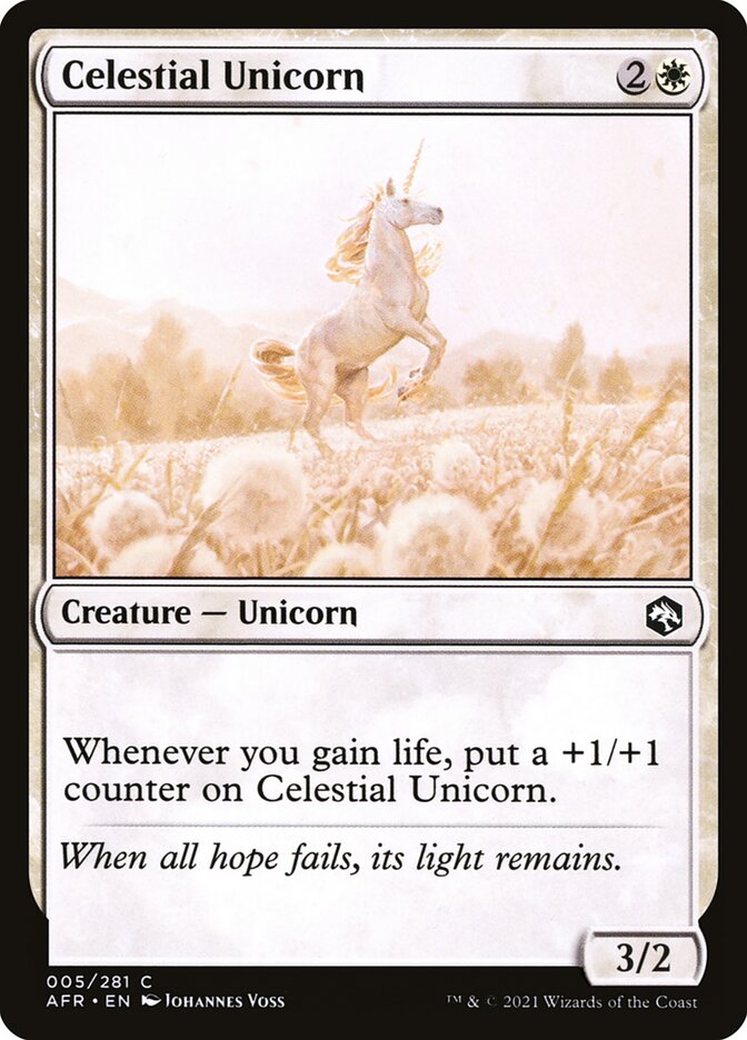 Celestial Unicorn - Adventures in the Forgotten Realms (AFR)