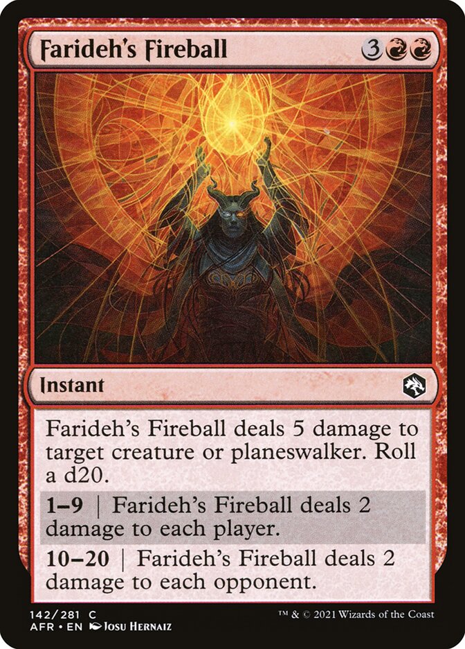 Farideh's Fireball - Adventures in the Forgotten Realms (AFR)
