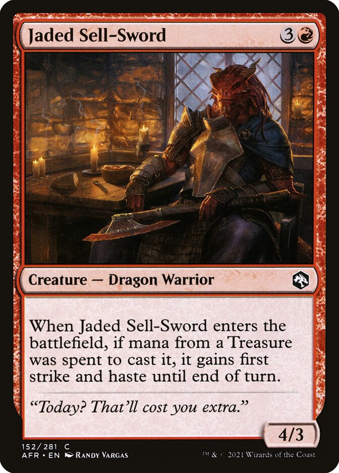 Jaded Sell-Sword - Adventures in the Forgotten Realms (AFR)