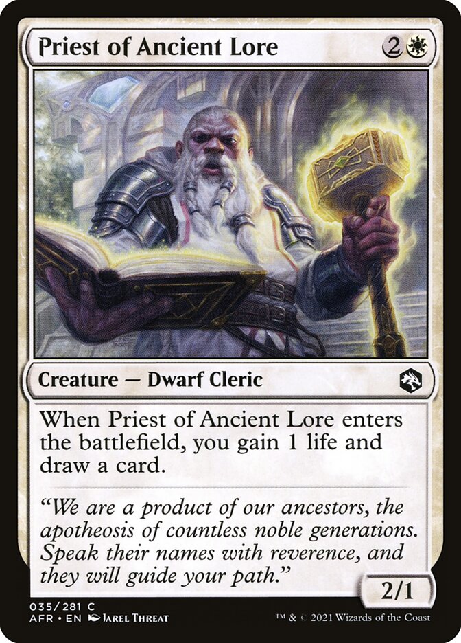 Priest of Ancient Lore - Adventures in the Forgotten Realms (AFR)