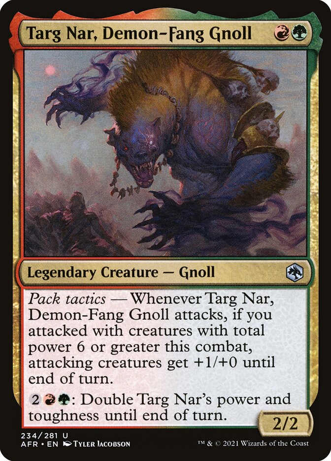 Targ Nar, Demon-Fang Gnoll - Adventures in the Forgotten Realms