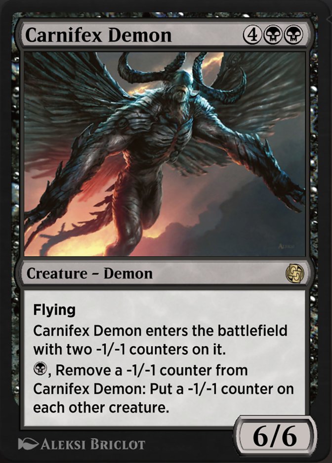 Carnifex Demon - MTG Card versions