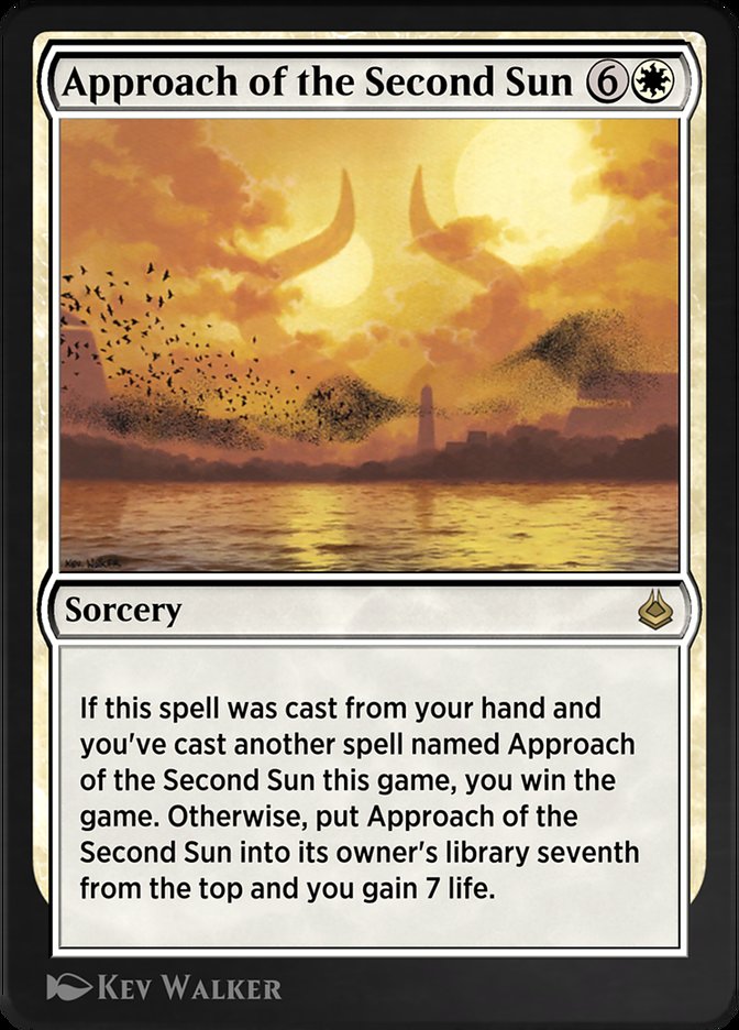 Approach of the Second Sun - MTG Card versions