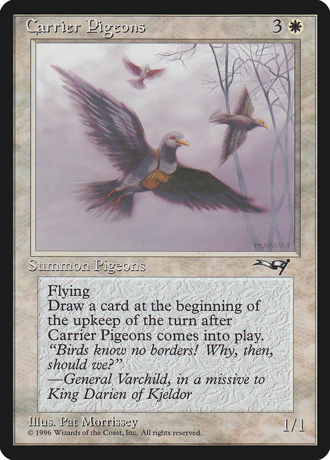 Carrier Pigeons - MTG Card versions