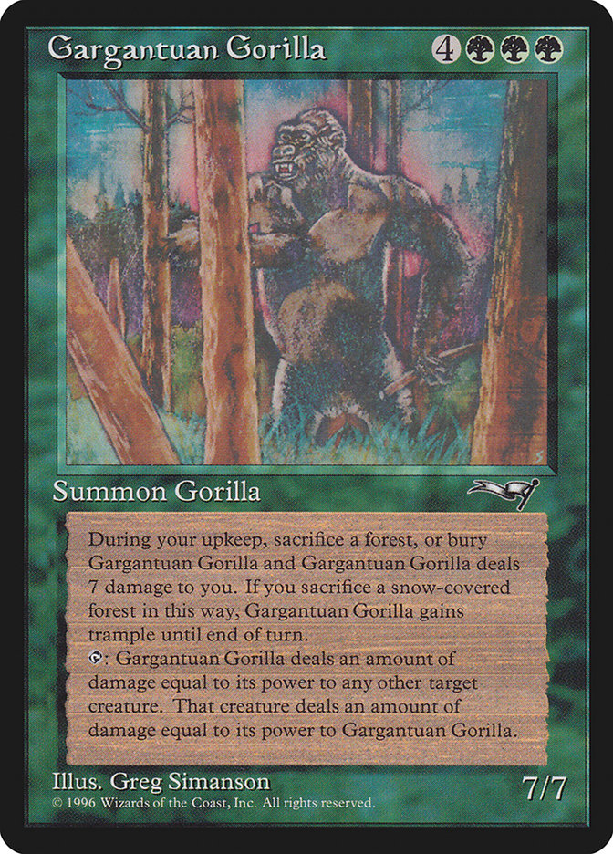 Gorila gargantuesco - Alliances (ALL)