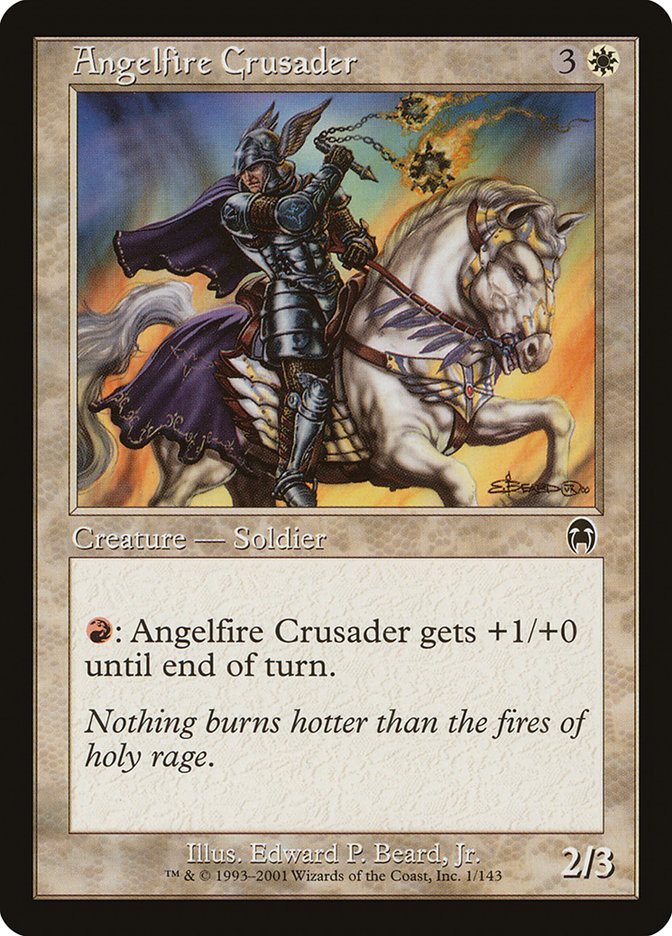 Angelfire Crusader - MTG Card versions
