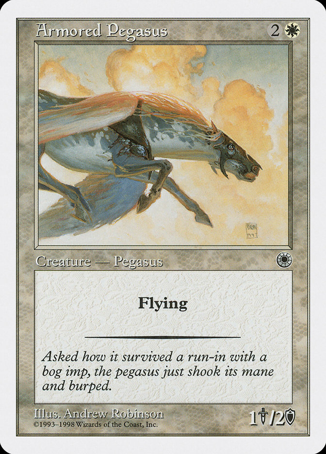 Armored Pegasus - MTG Card versions