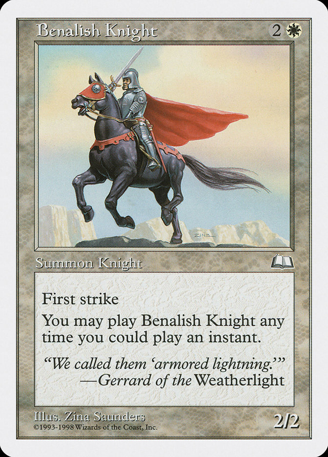 Benalish Knight - MTG Card versions