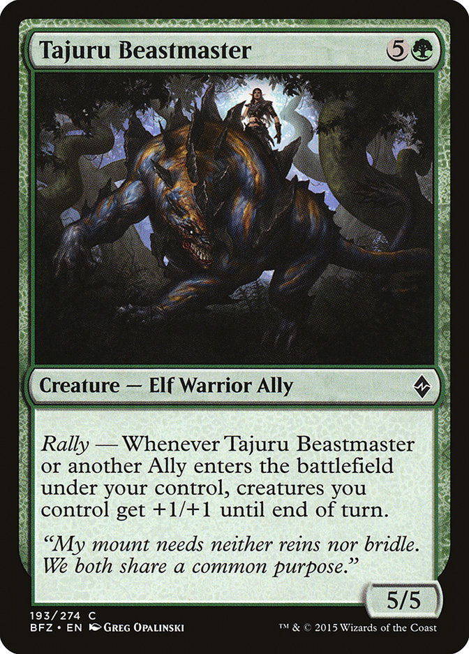 Tajuru Beastmaster - Battle for Zendikar