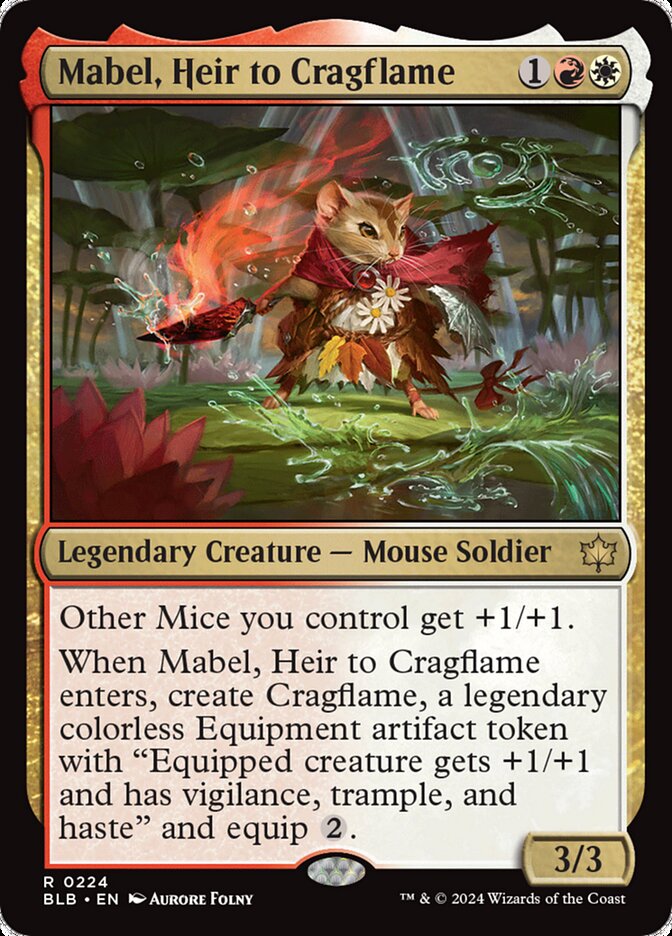Mabel, Heir to Cragflame - MTG Card versions