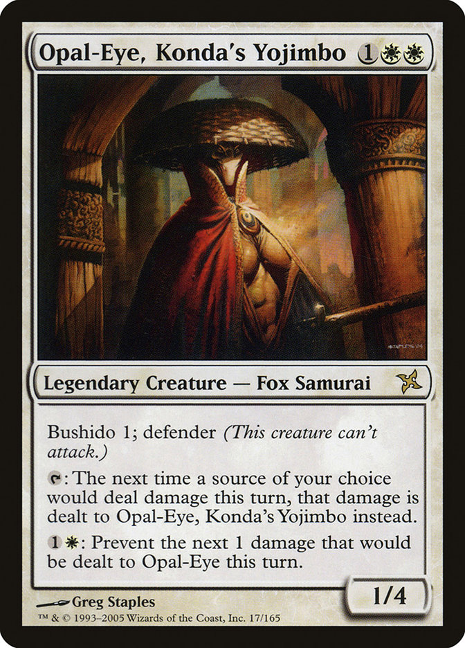 Ojo de ópalo, yojimbo de Konda - Betrayers of Kamigawa
