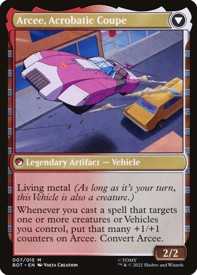 Arcee, Sharpshooter // Arcee, Acrobatic Coupe - Transformers