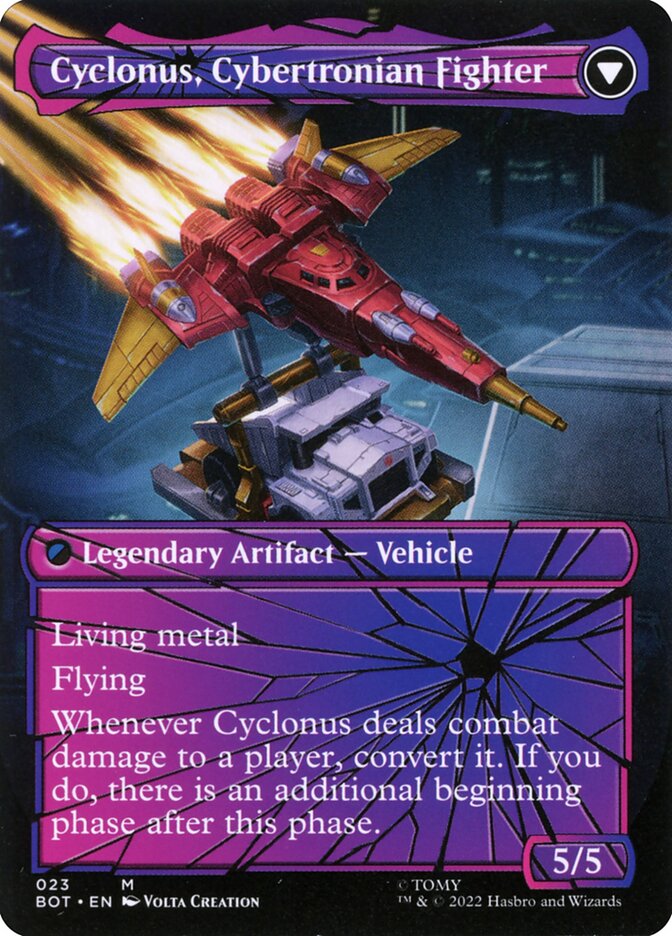 Cyclonus, the Saboteur // Cyclonus, Cybertronian Fighter - Transformers (BOT)