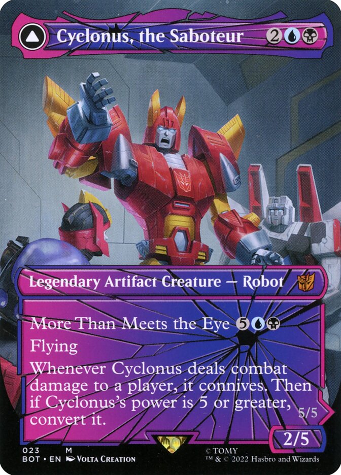 Cyclonus, the Saboteur // Cyclonus, Cybertronian Fighter - Transformers (BOT)