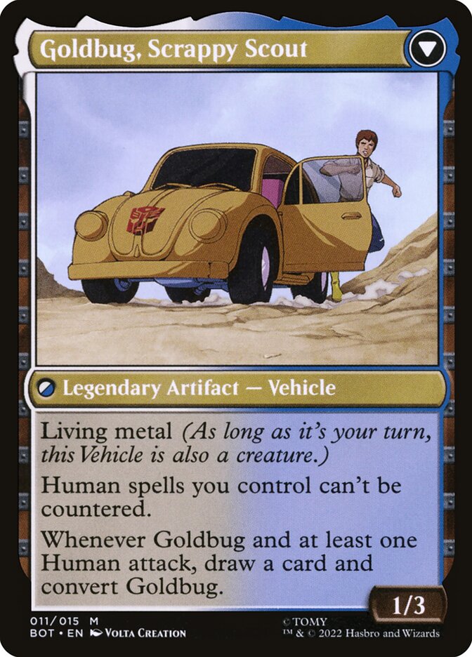 Goldbug, Humanity's Ally // Goldbug, Scrappy Scout - Transformers (BOT)