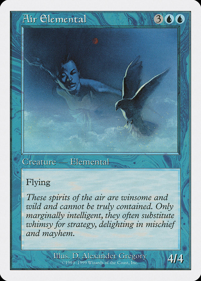 Air Elemental - MTG Card versions