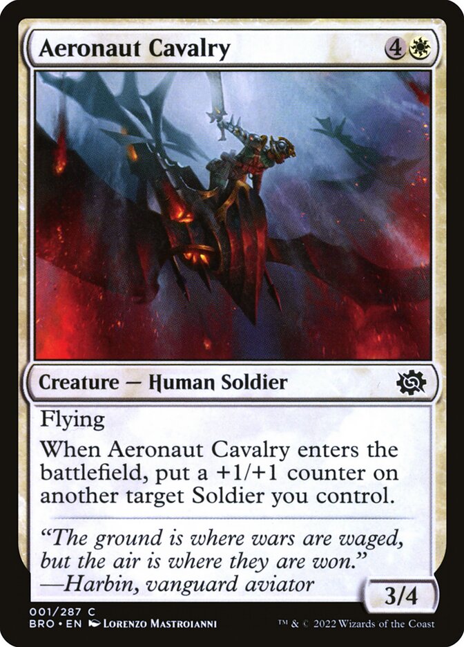 Aeronaut Cavalry - MTG Card versions