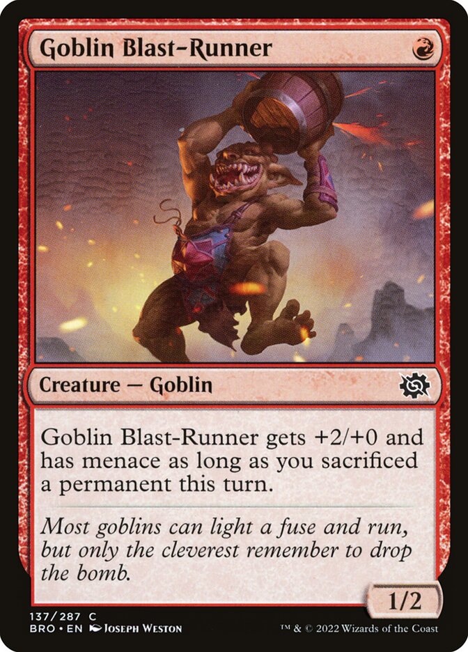 Goblin Blast-Runner - The Brothers' War
