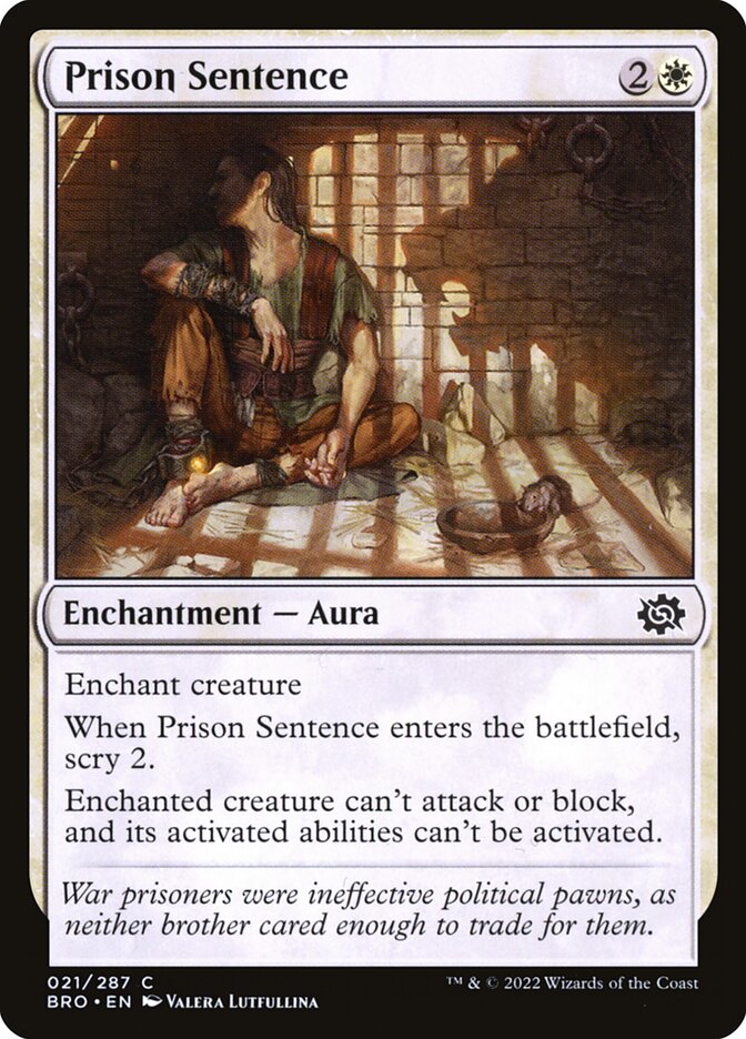 Prison Sentence - The Brothers' War
