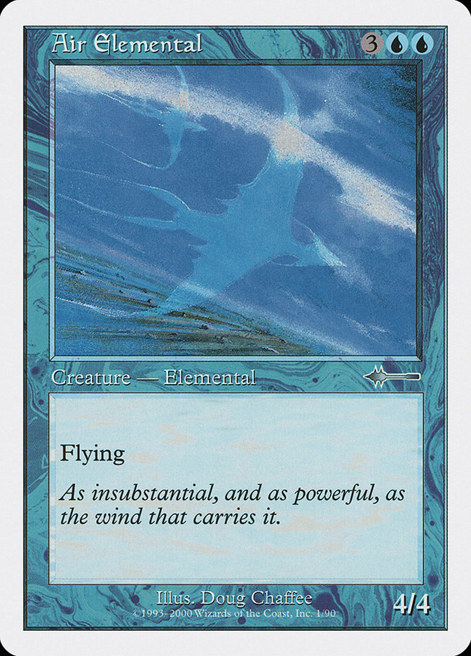Air Elemental - MTG Card versions