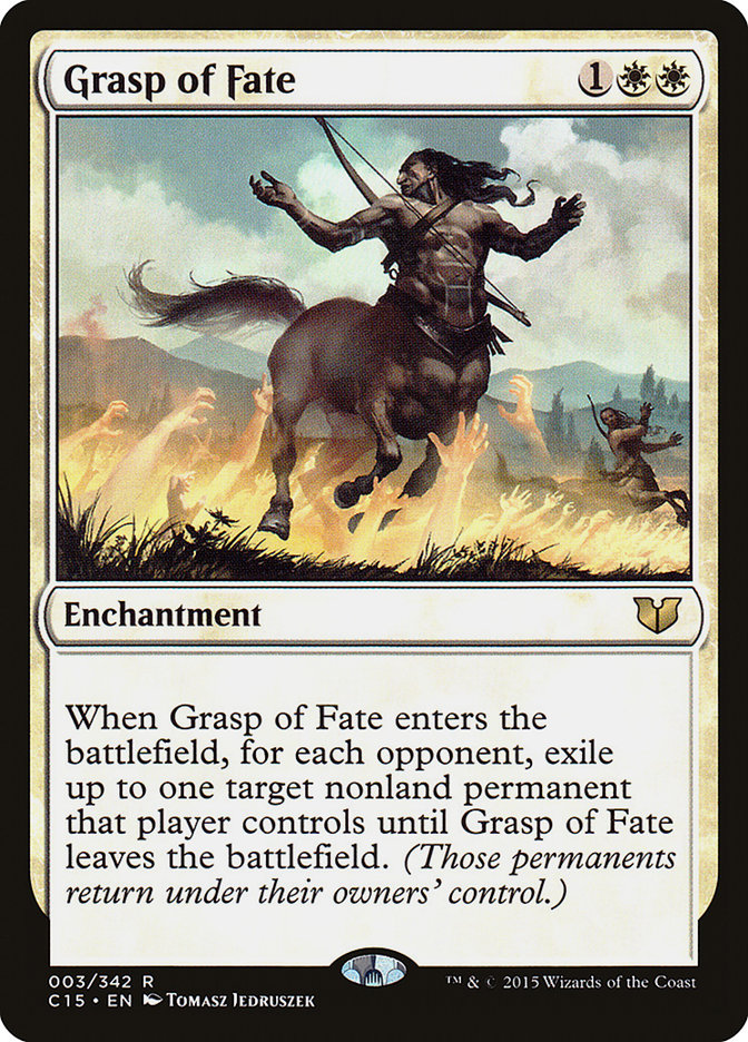 Grasp of Fate - MTG Card versions