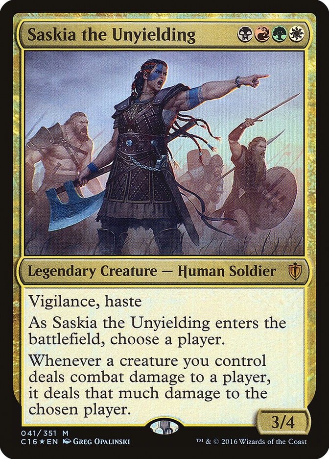 Saskia, a Inabalável - Commander 2016 (C16)