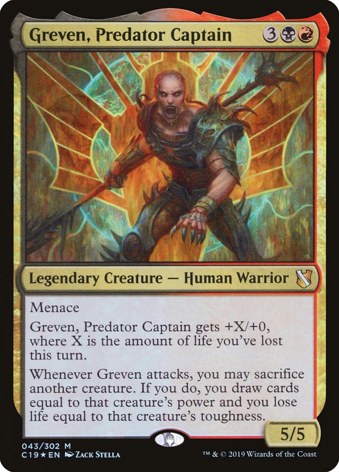 Greven, capitán del Depredador - Commander 2019