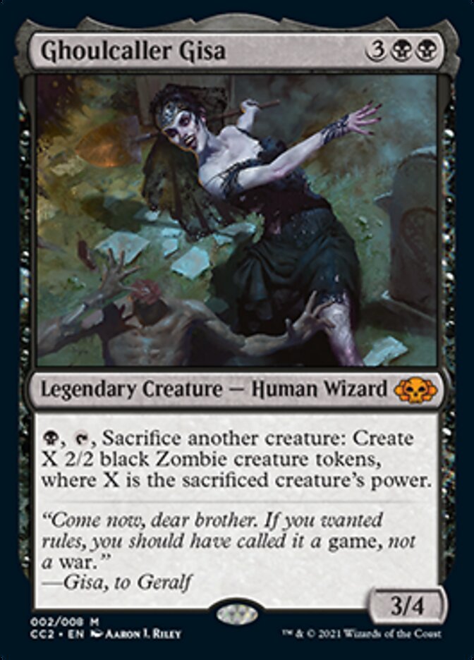 Ghoulcaller Gisa - MTG Card versions