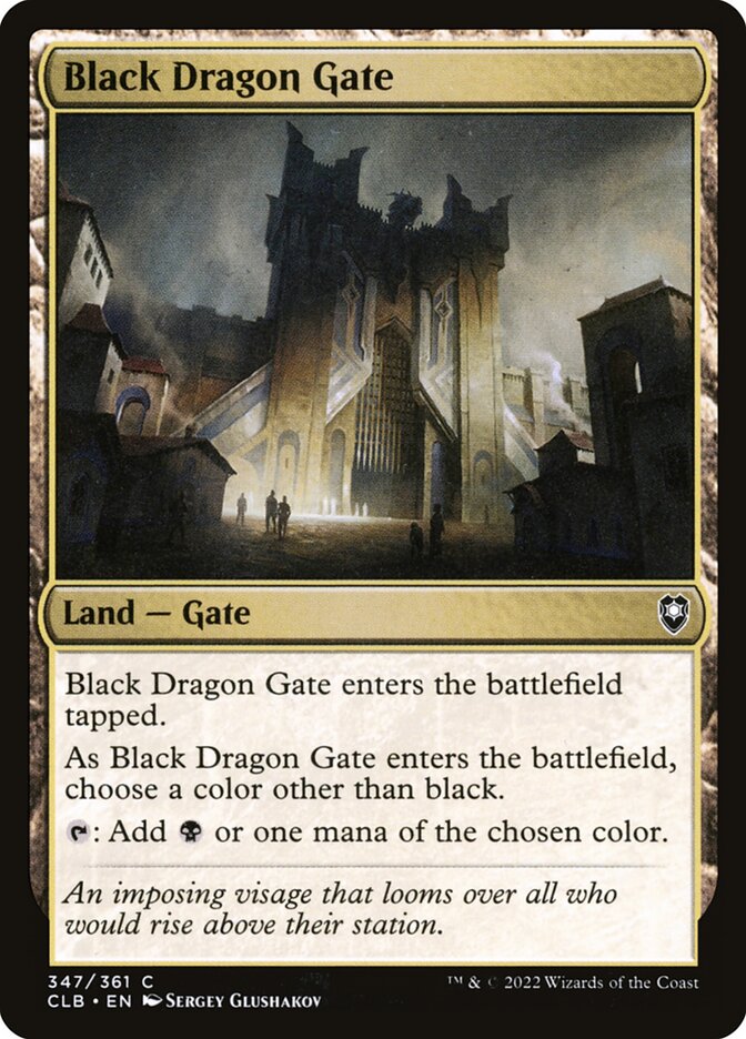 Portão do Dragão Negro - Commander Legends: Battle for Baldur's Gate