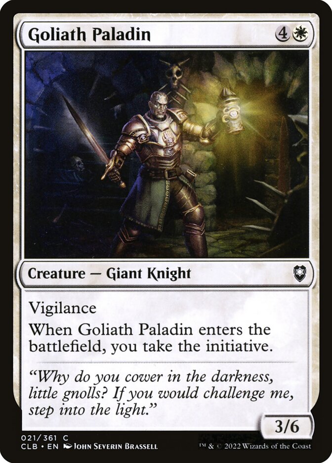 Paladino Golias - Commander Legends: Battle for Baldur's Gate