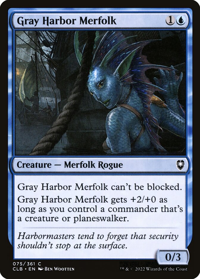 Gray Harbor Merfolk - Commander Legends: Battle for Baldur's Gate