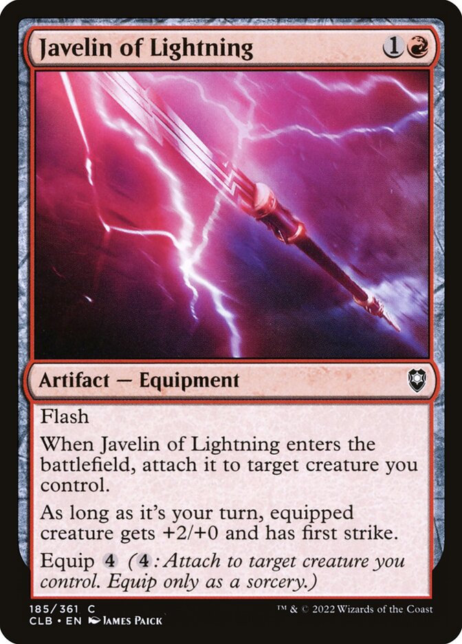 Javelin of Lightning - Commander Legends: Battle for Baldur's Gate
