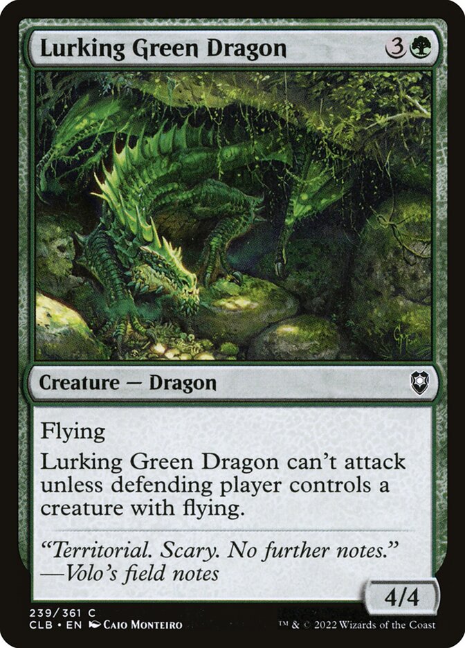 Lurking Green Dragon - Commander Legends: Battle for Baldur's Gate (CLB)
