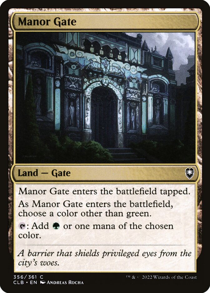 Portão da Mansão - Commander Legends: Battle for Baldur's Gate