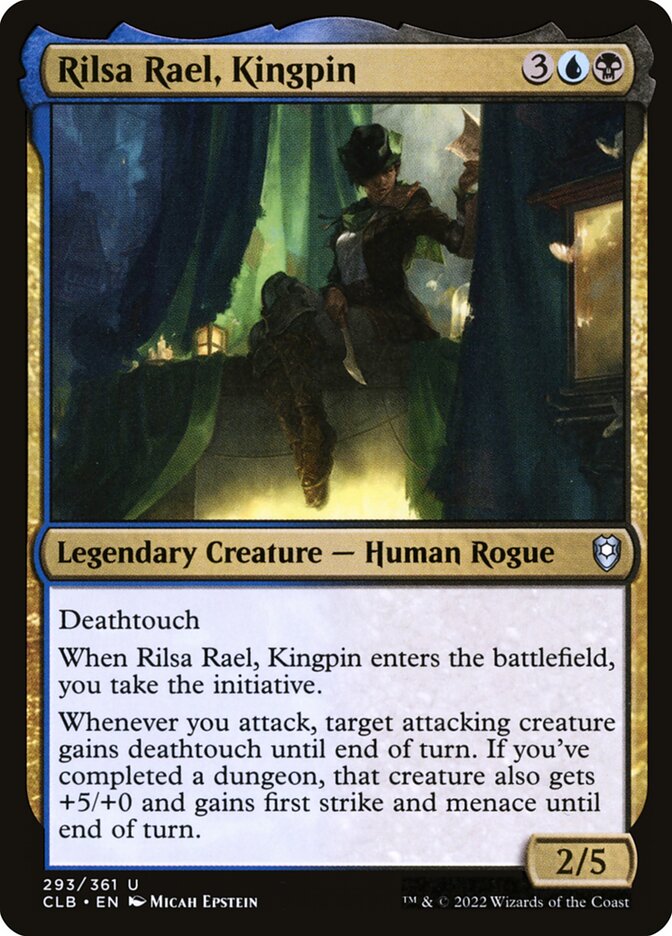 Rilsa Rael, líder criminal - Commander Legends: Battle for Baldur's Gate (CLB)