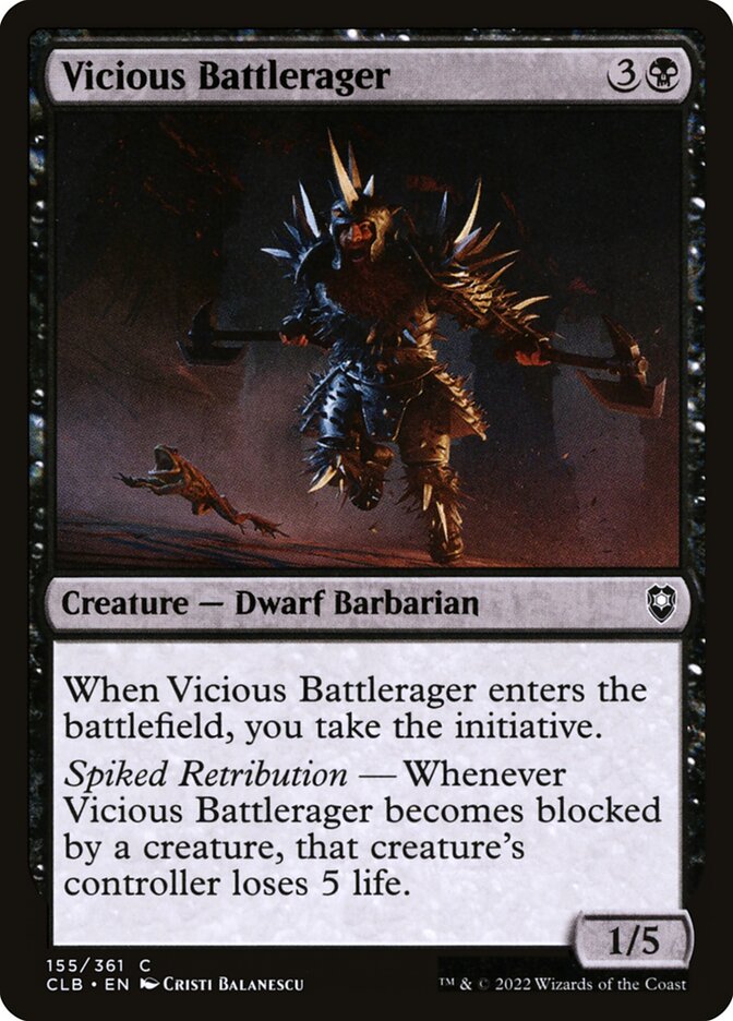 Vicious Battlerager - Commander Legends: Battle for Baldur's Gate