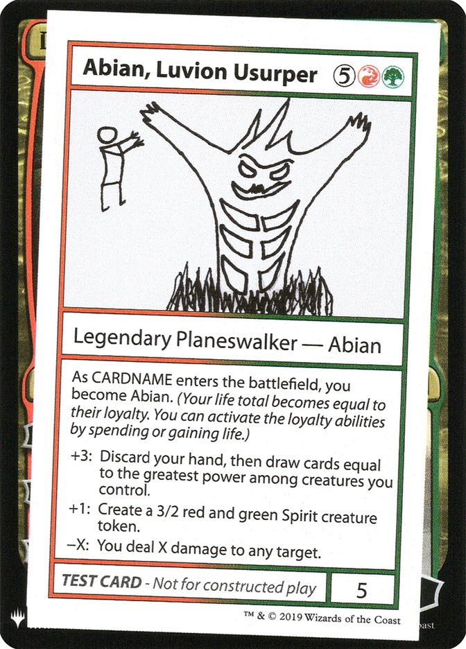 Abian, Luvion Usurper - Mystery Booster Playtest Cards 2019 (CMB1)
