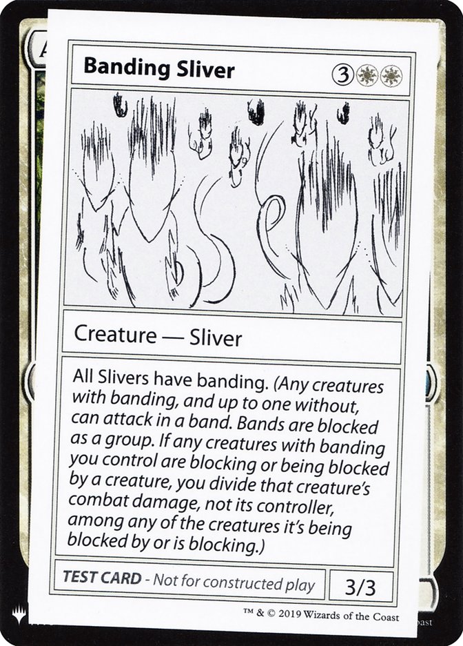 Banding Sliver - MTG Card versions
