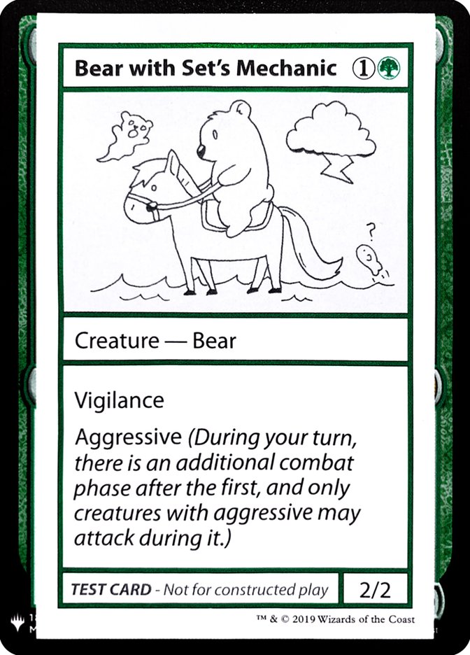 Bear with Set's Mechanic - Mystery Booster Playtest Cards 2019 (CMB1)